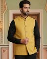Men Woven Design Nehru Jacket