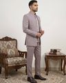 Patterned Regular Fit 3-Piece Suit Set