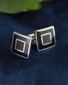 Geometric Pattern Square Shaped Cufflinks