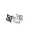 Geometric Pattern Square Shaped Cufflinks