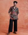 Men Printed Regular Fit Kurta & Pants Set