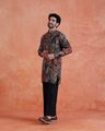 Men Printed Regular Fit Kurta & Pants Set