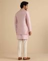 Men Regular Fit 3-Piece Kurta Pyjama Set with Nehru Jacket 