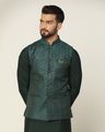 Men Regular Fit Nehru Jacket with Patch Pockets