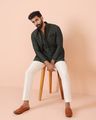 Men Self-Design Regular Fit Nehru jacket