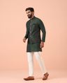 Men Self-Design Regular Fit Nehru jacket