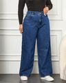 Women High Rise Wide Jeans