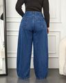 Women High Rise Wide Jeans