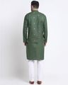 Mandarin Collared Indian Print Suit Set