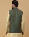 Men Geometric Printed Nehru Jacket