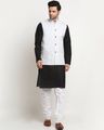 Men Mandarin Collar Nehru jacket with Insert Pockets