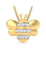 Bee Kids Yellow Gold Rakhi & Pendant
