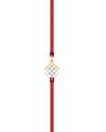 Mesh Yellow & White Gold Rakhi Pendant