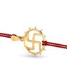Swastik Yellow Gold Rakhi cum Pendant