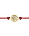 Yellow Gold Diamond Rakhi Pendant