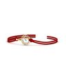 Yellow Gold Omkaar Tie-Up Pendant Rakhi