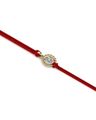 Yellow Gold Omkaar Tie-Up Pendant Rakhi