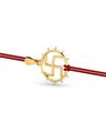 Yellow Gold Swastik Rakhi Pendant