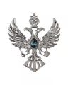 Eagle with Wings Crystal Brooch