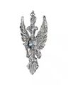 Eagle with Wings Crystal Brooch