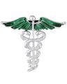 Men Silver-Plated Brooch