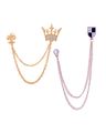 Set of 2 Crystal Brooches