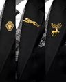 Set of 3 Gold-Plated Tiepins & Brooches