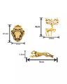 Set of 3 Gold-Plated Tiepins & Brooches