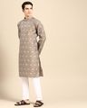 Men Geometric Woven Regular Fit Kurta & Pyjamas Set