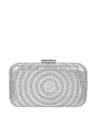 Embellished Clutch with Kiss-Lock Closure