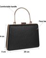 Women Braided Clutch Bag with Top-Handle