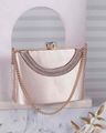 Women Embellished Clutch with Chain Strap