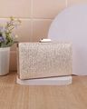 Women Embellished Foldover clutch