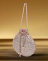 Women Embellished Potli Bag - Rose Gold