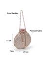 Women Embellished Potli Bag - Rose Gold