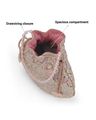Women Embellished Potli Bag - Rose Gold