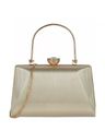 Women Metal Top Handle Clutch