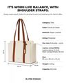 Women Sunflower Tote Bag with Dual Strap - Cream