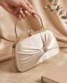 Women Embellished Clutch with Detachable Strap