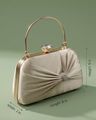 Women Embellished Clutch with Detachable Strap