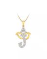 Ganesha-Eliora Yellow Gold Diamond Pendant