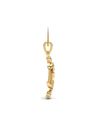 Libra Zodiac Yellow Gold Diamond Pendant