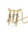 Musical Life Yellow Gold Diamond Pendant