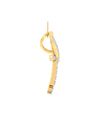 The Faith Cross Yellow Gold Diamond Studded Pendant
