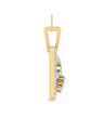 The Iinesha Yellow Gold Diamond Studded Pendant