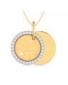 The Love Birds Yellow Gold Diamond Pendant