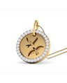 The Love Birds Yellow Gold Diamond Pendant