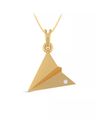 The Planes Yellow Gold Diamond Pendant