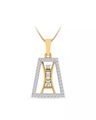 The Ryan Yellow Gold Diamond Pendant