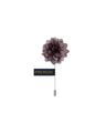 Rhodium -Plated Floral Lapel